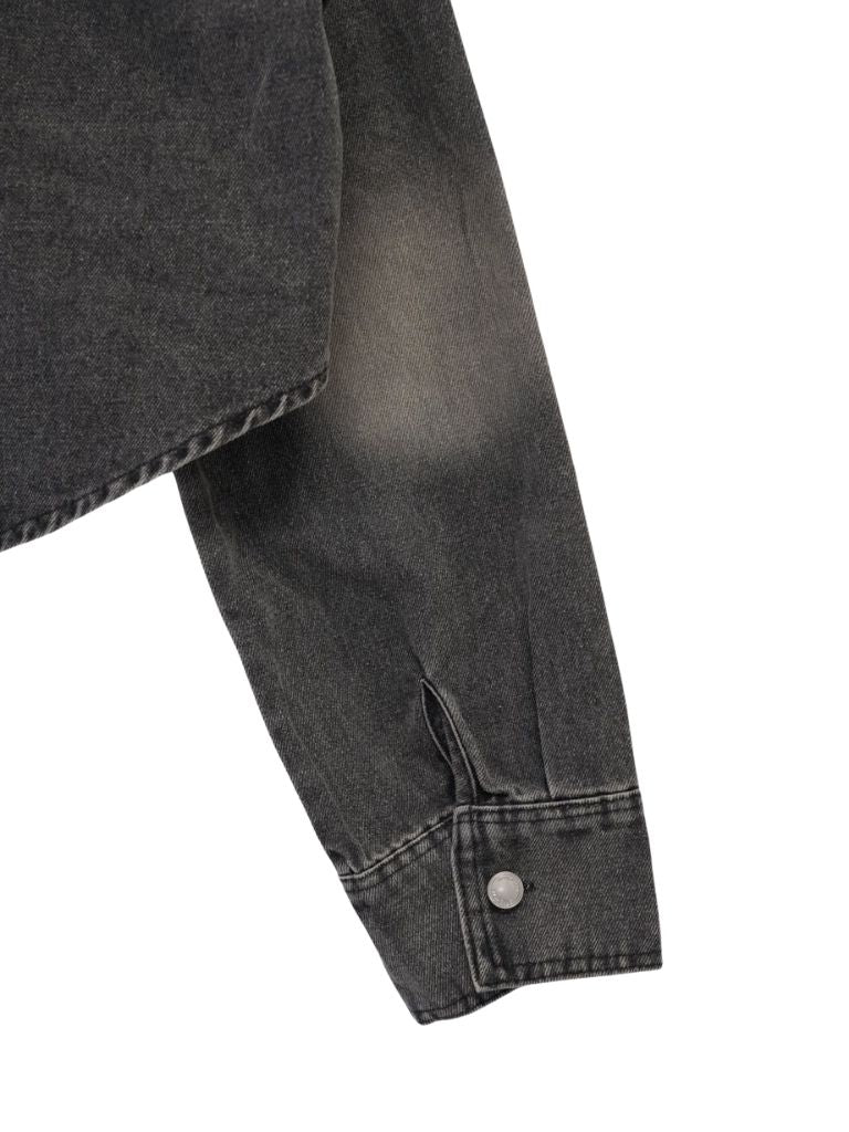 triangle symbol denim shirt