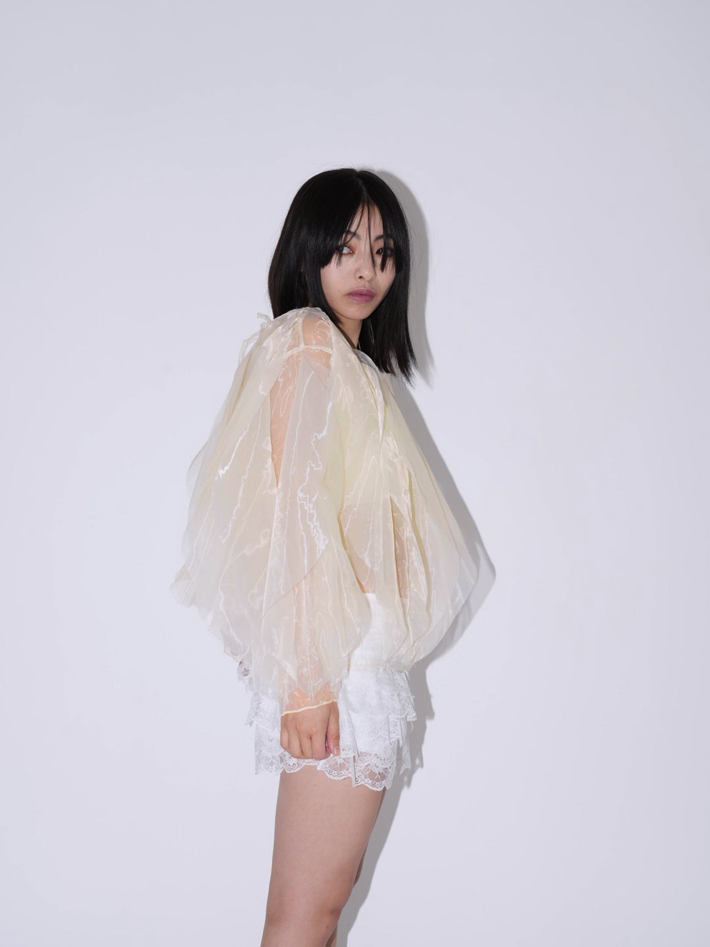 frill drill blouse