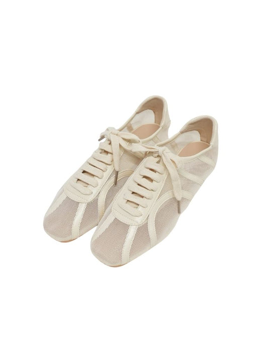 net lace up shoes