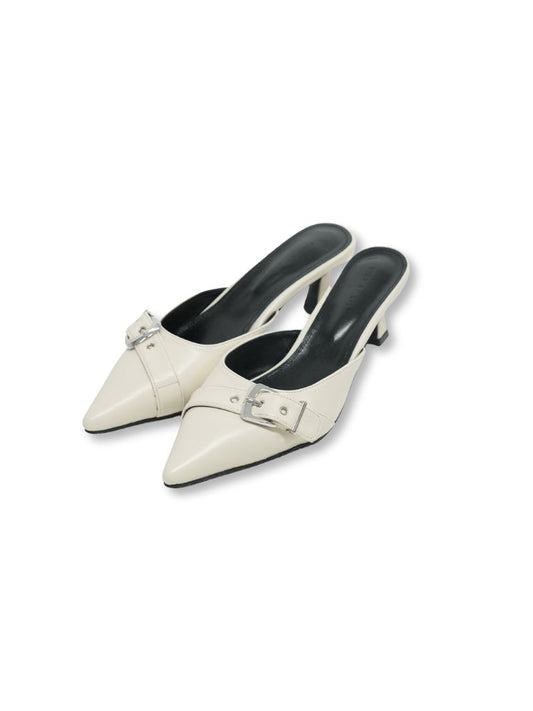 ミュールヒールシューズ