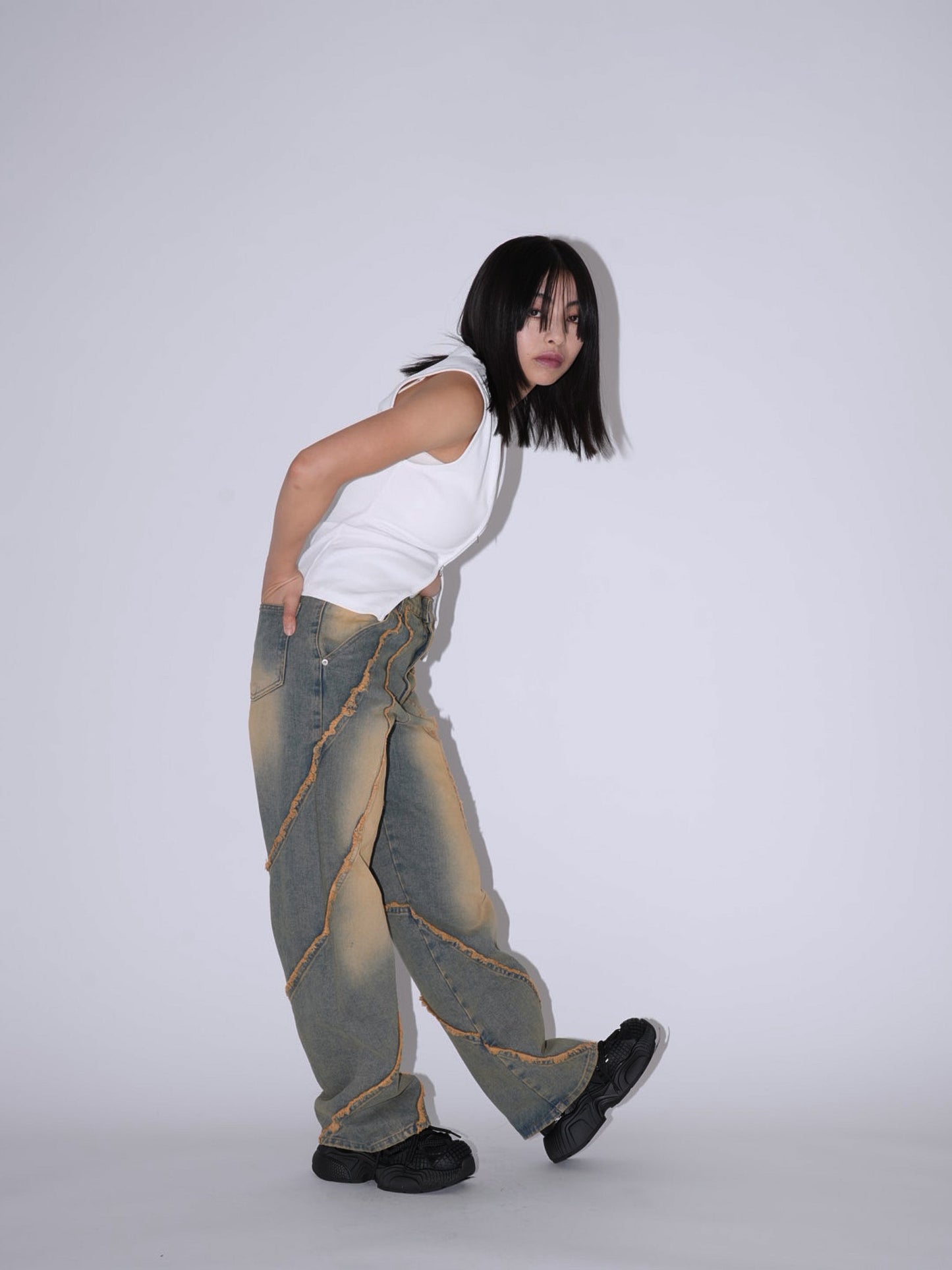 このデニムパンツの波に乗るしかないと確信した