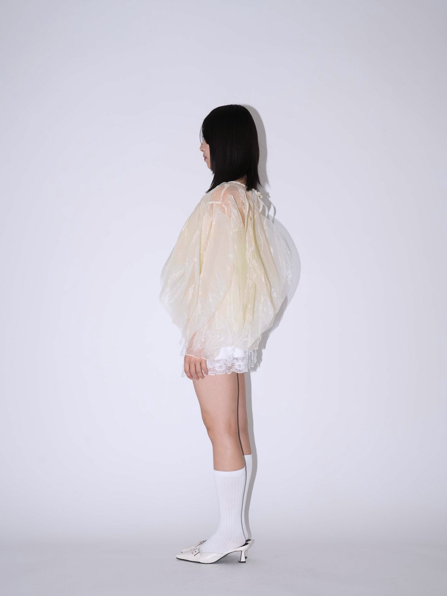 frill drill blouse