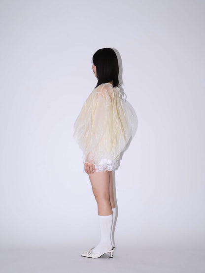 frill drill blouse