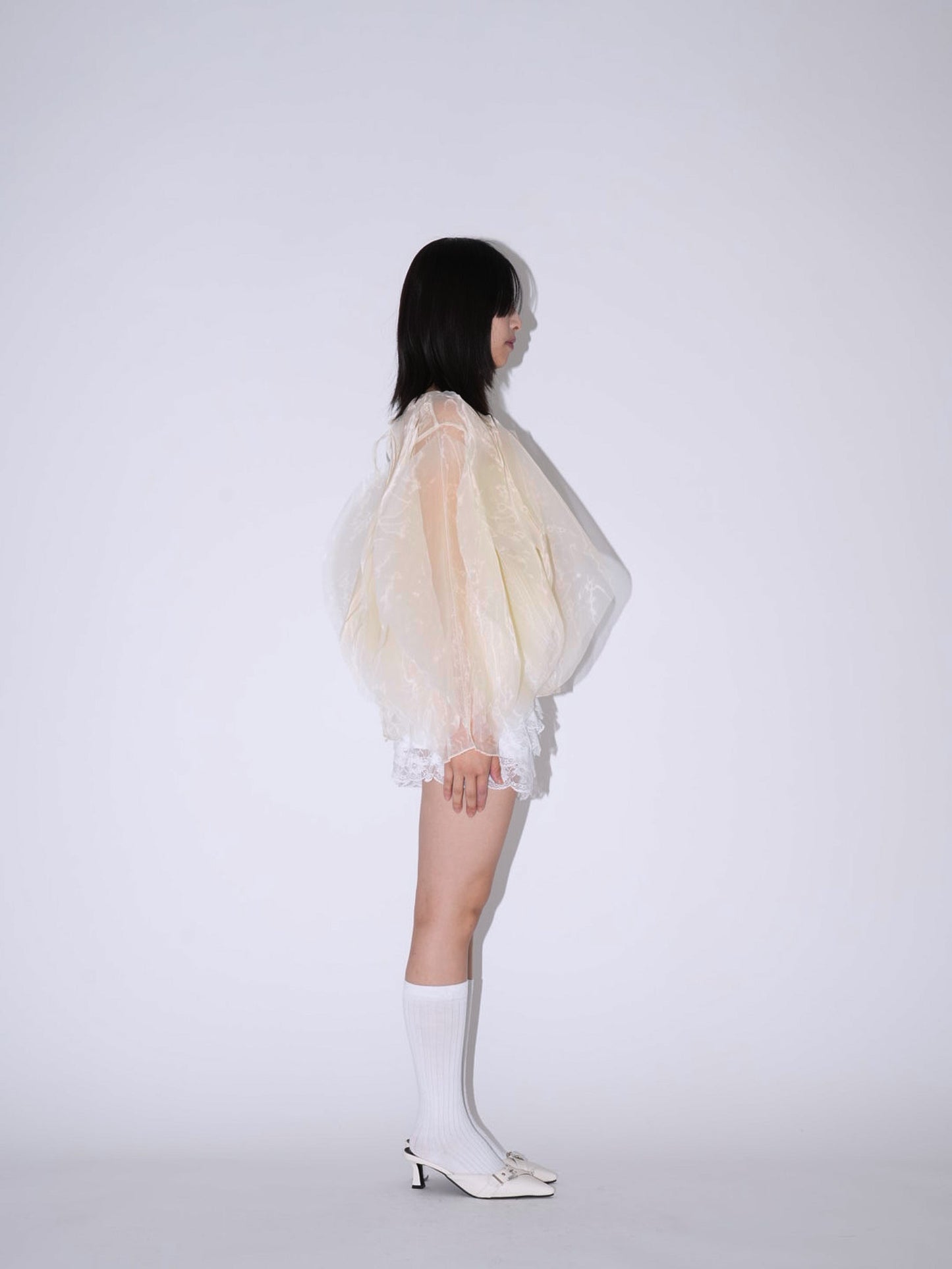 frill drill blouse
