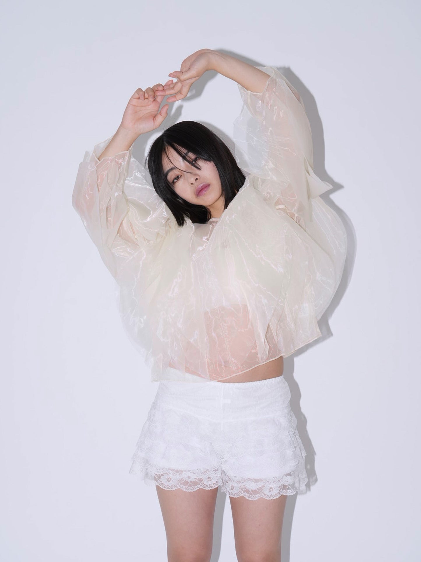 frill drill blouse