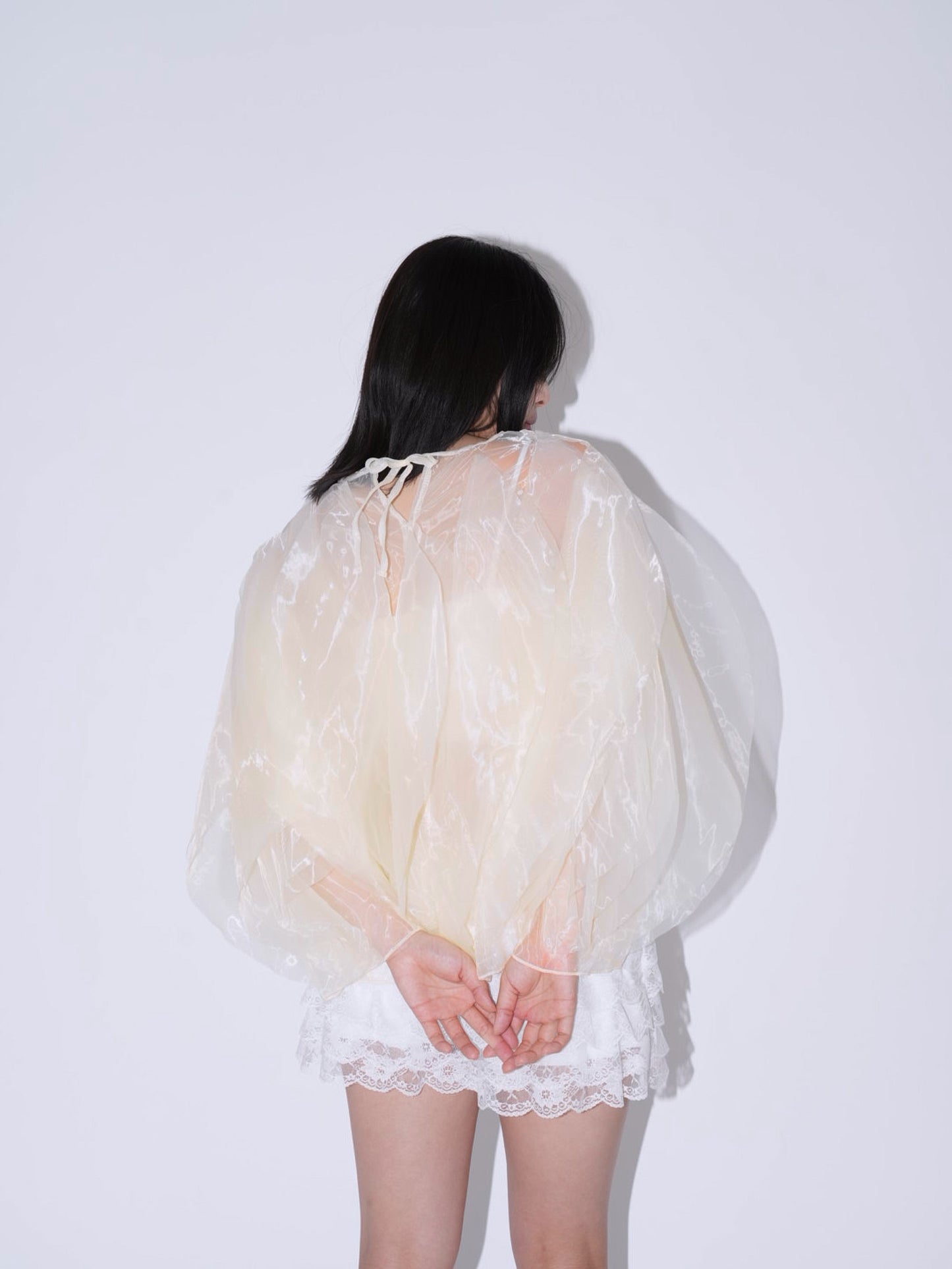 frill drill blouse