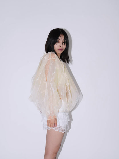 frill drill blouse